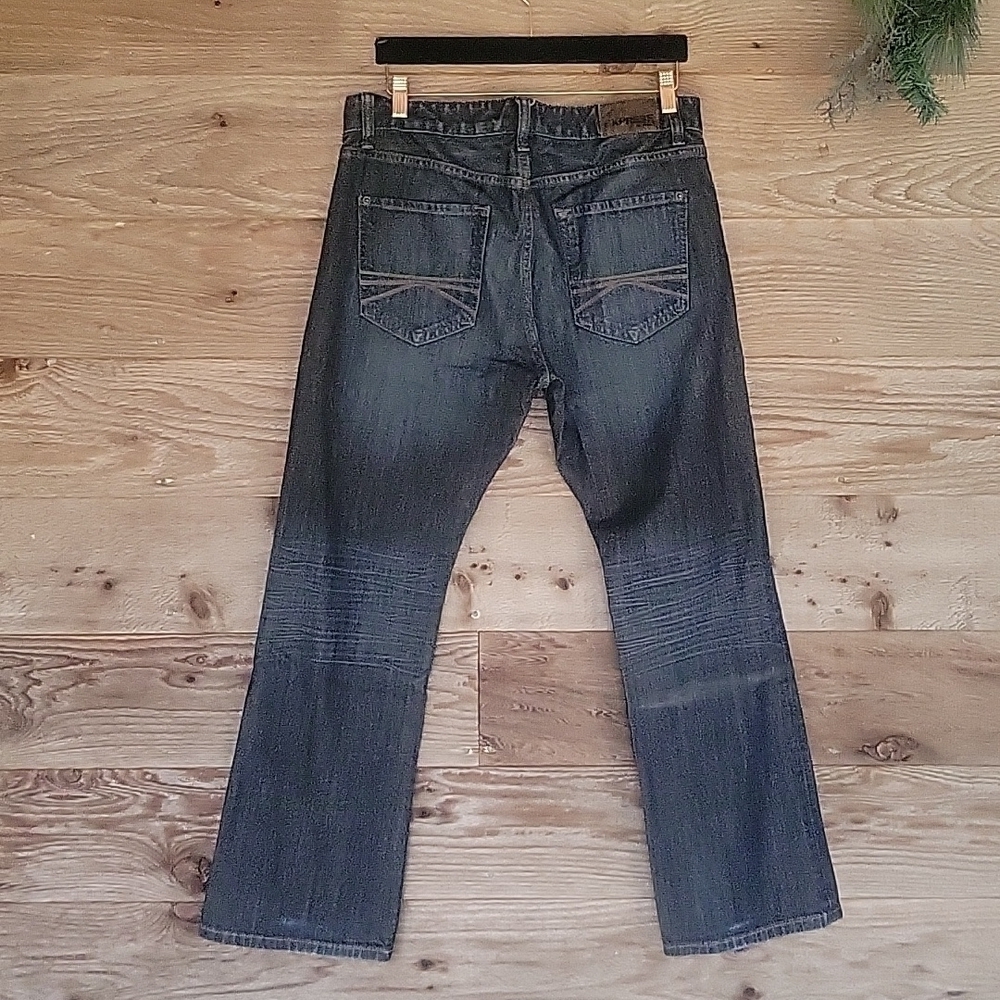 Express Men Dark Denim Slim Jeans Size 32x30 - Picture 3 of 6